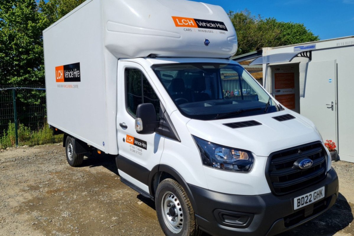 Front view of Luton Van