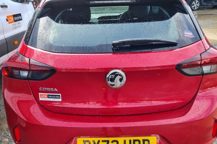 Exterior rear view of Vauxhall Corsa