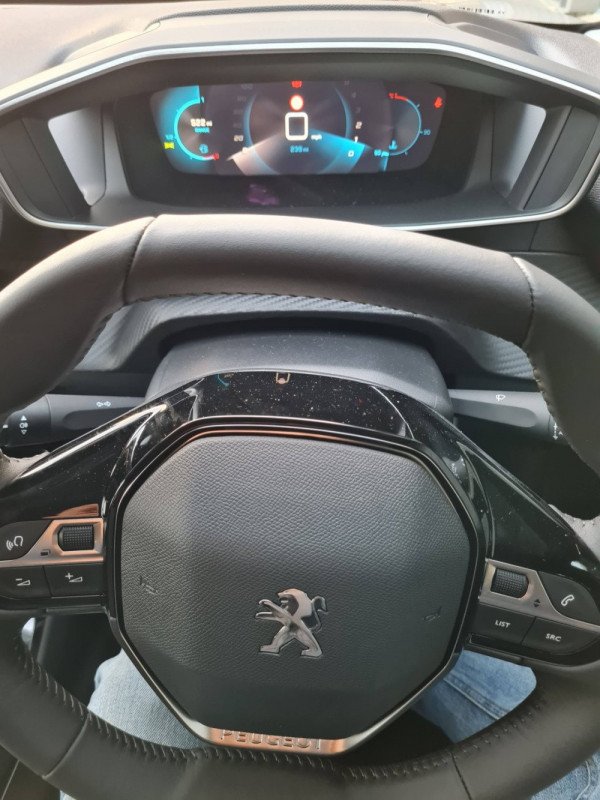 Drivers seat of Peugeot 208 to rent in Bude