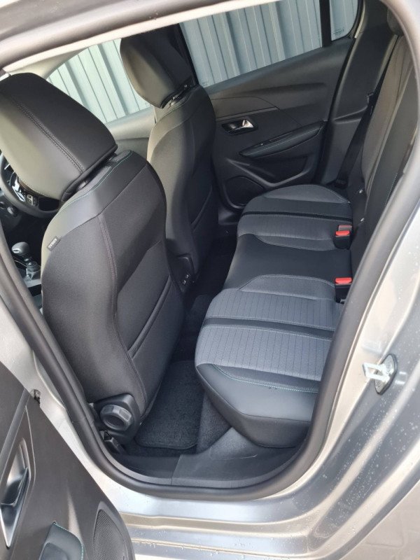 Rear seat view of Peugeot 208 for rental in North Cornwall