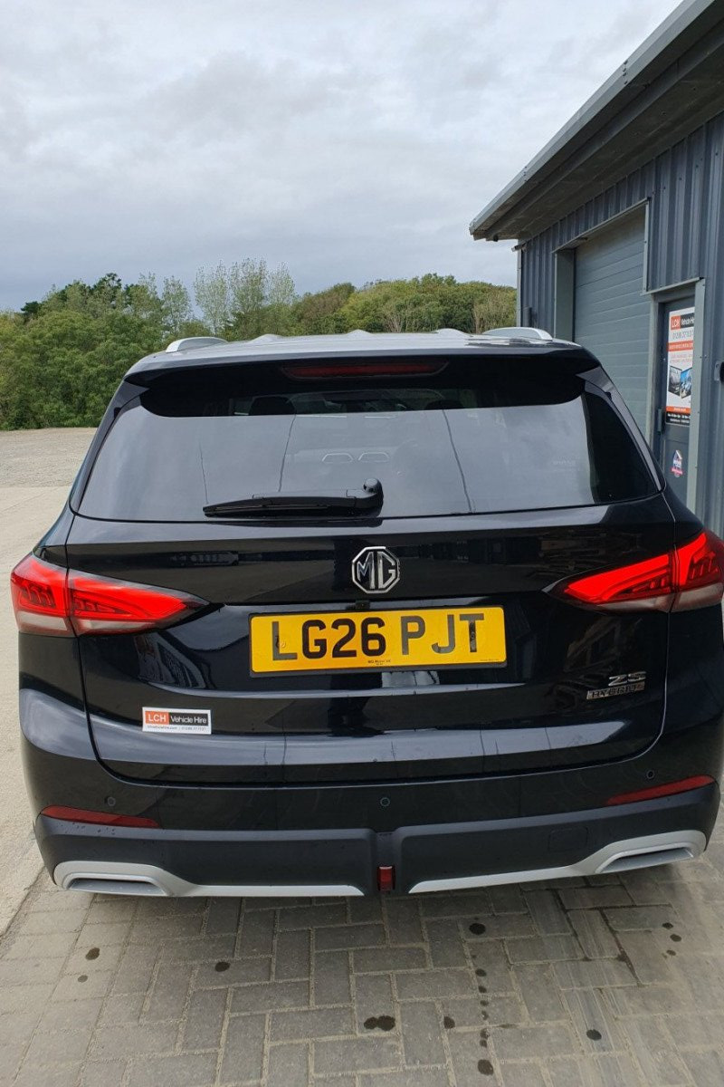 Rear external view of MG ZS Hybrid