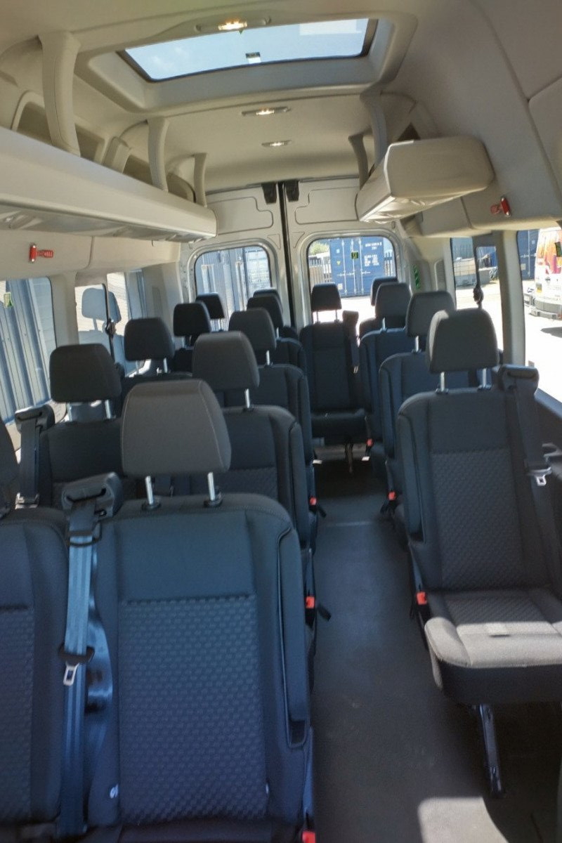 View inside of 17 Seater minibus from side door