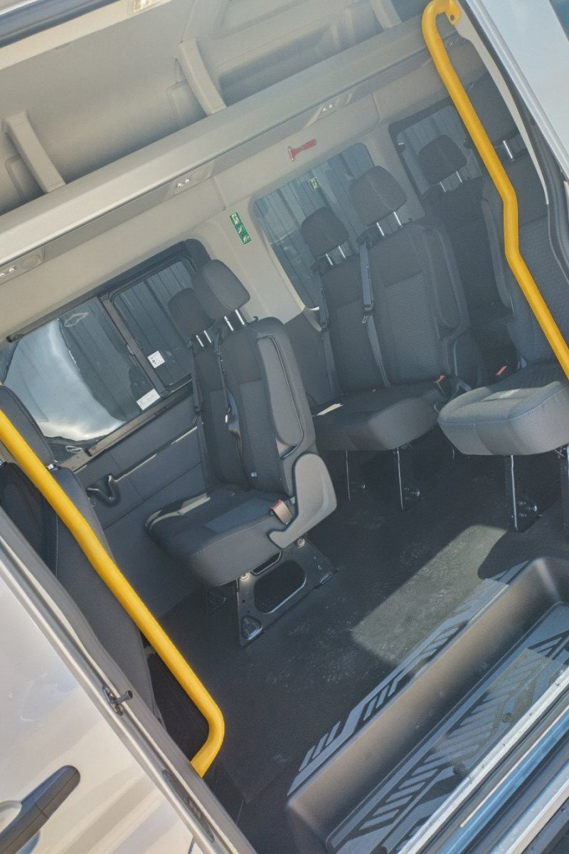 Side door open on 17 Seater minibus