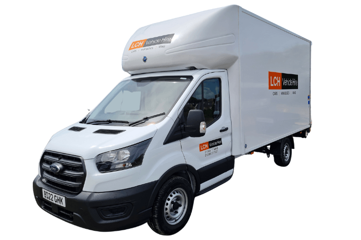 Front view of Luton Van