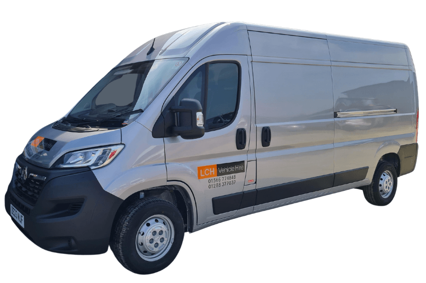 Exterior front view of LWB Van